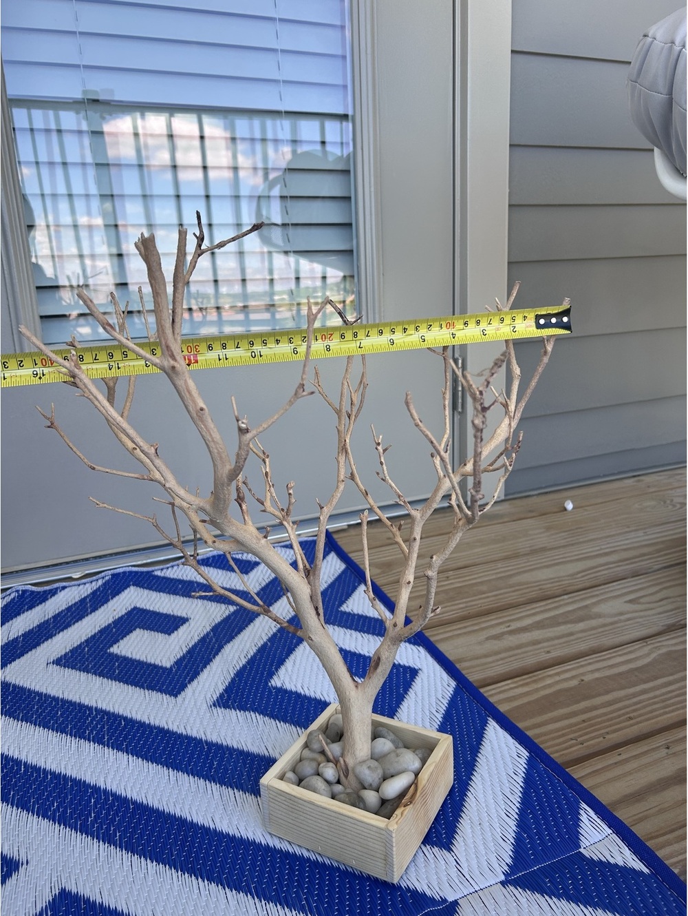 Large Decorative Minimalist Manzanita Branch Tree with Pebble Base - Picture 8 of 11